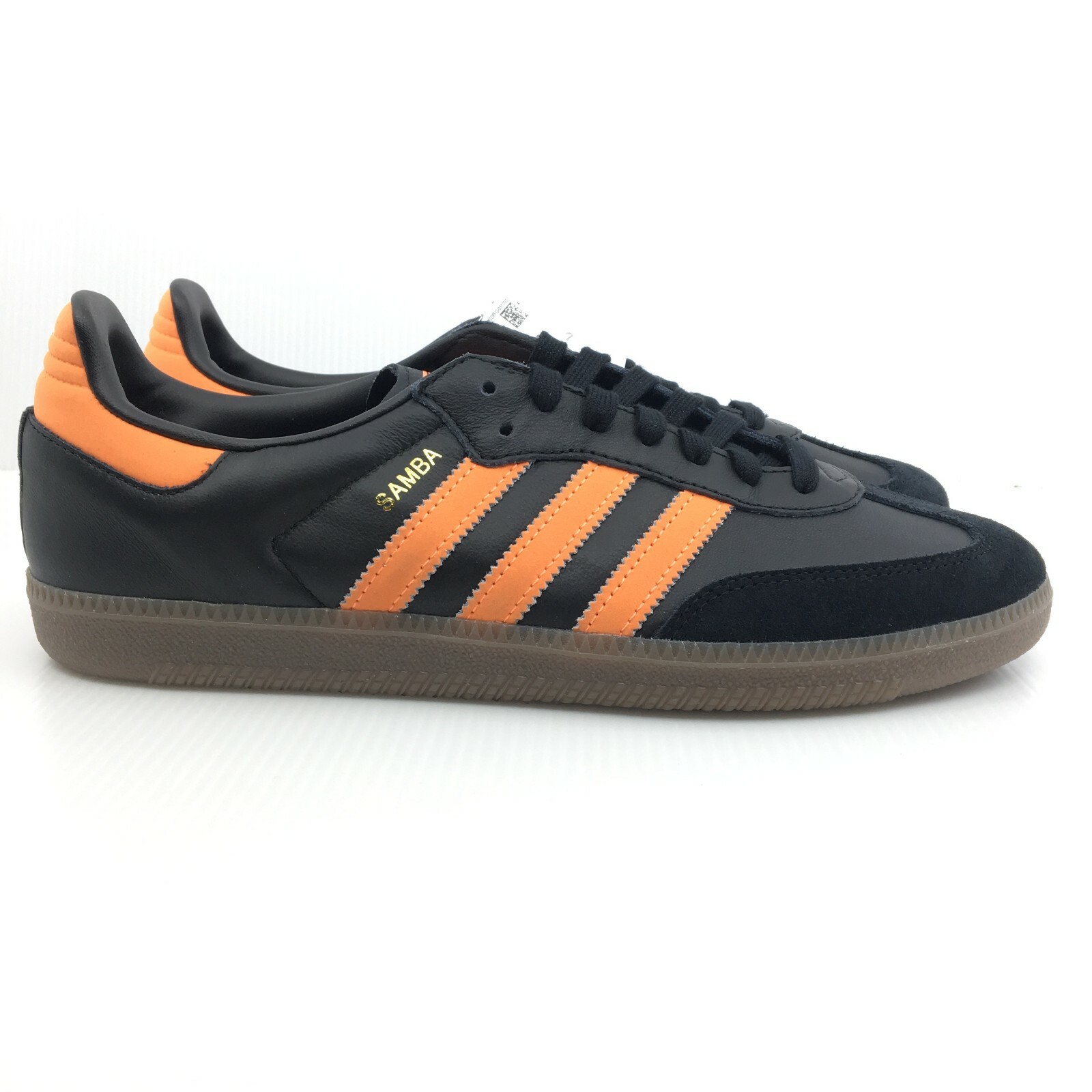 קנה adidas Originals Samba OG Shoes Men's Black/Hi-Res Orange/Gold Metallic B75804 באיביי בעברית
