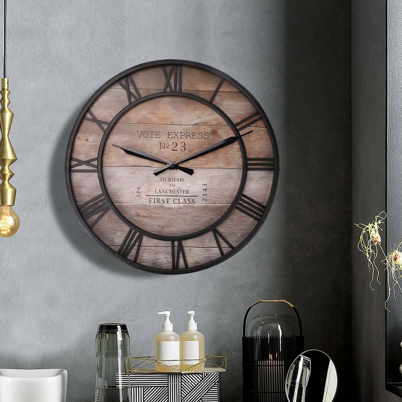 Runde Wanduhr Wohnzimmer Cafe Uhr Designuhr Römischen