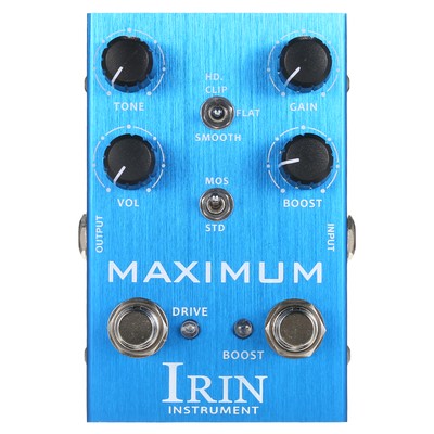 IRIN Overdrive Guitar Effect Pedal 2 Toggle Mode Switch L5Q4