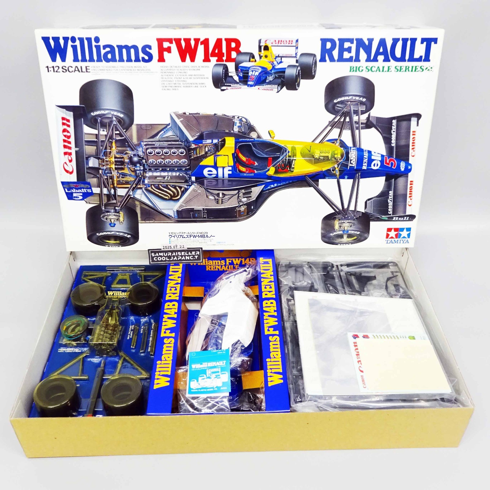 Tamiya 1/12 Williams FW14B Renault #1992 World Champion Plastic