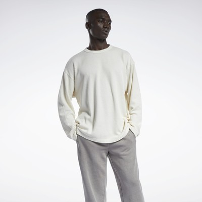 

Мужская неокрашенная спортивная толстовка Reebok Classics Natural Dye Waffle Crewneck, Белый
