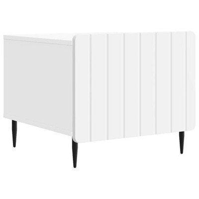 Coffee Table with Drawer White 49 x 50 x 42 cm Engineered Wood