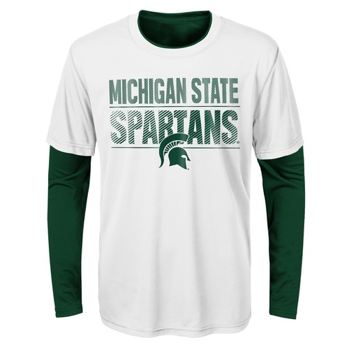 Комбинированная футболка Outerstuff Youth NCAA Michigan State Spartans Performance