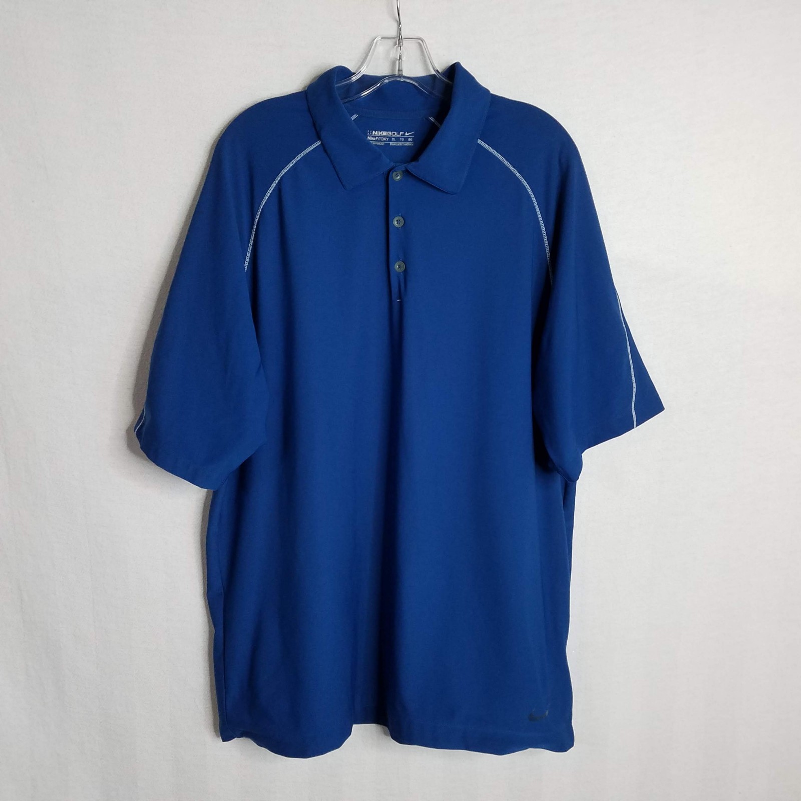 Nike Golf Fit Dry Mens Blue Short Sleeve Casual Golf Polo