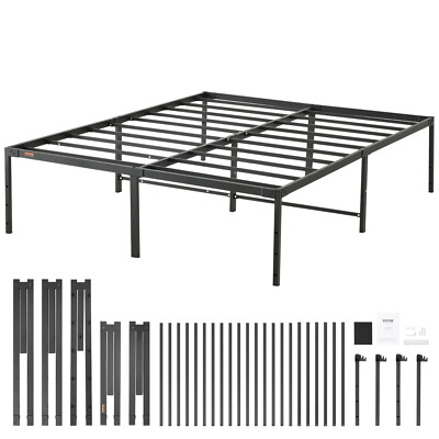 VEVOR Full/King/Queen/Twin Size Bed Frame Metal Bed Frame Platform Noise Free