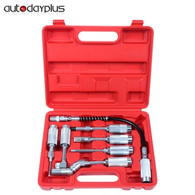 7pc Grease Gun Adapter Set Lubing Hose Fitting Zerk Tip Assortment US Ship