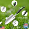 JMOO Garden Tools, 3-Piece Garden Tool Set with Non-Slip Ergonomic Handles, Lightweight Aluminum Alloy Rust-Proof Durable Gardening Hand Tools, Ideal Gardening Tools Gifts for Women and Men
