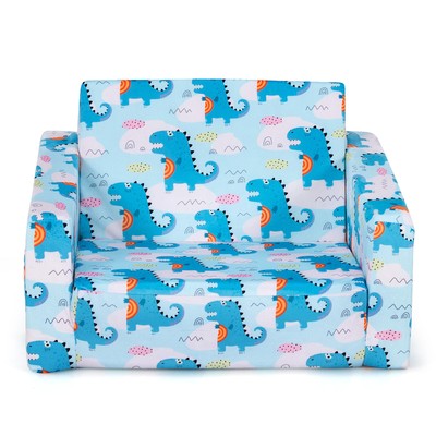 Topbuy 2-in-1 Convertible Kids Sofa Flip Open Couch w/Sturdy Sponge