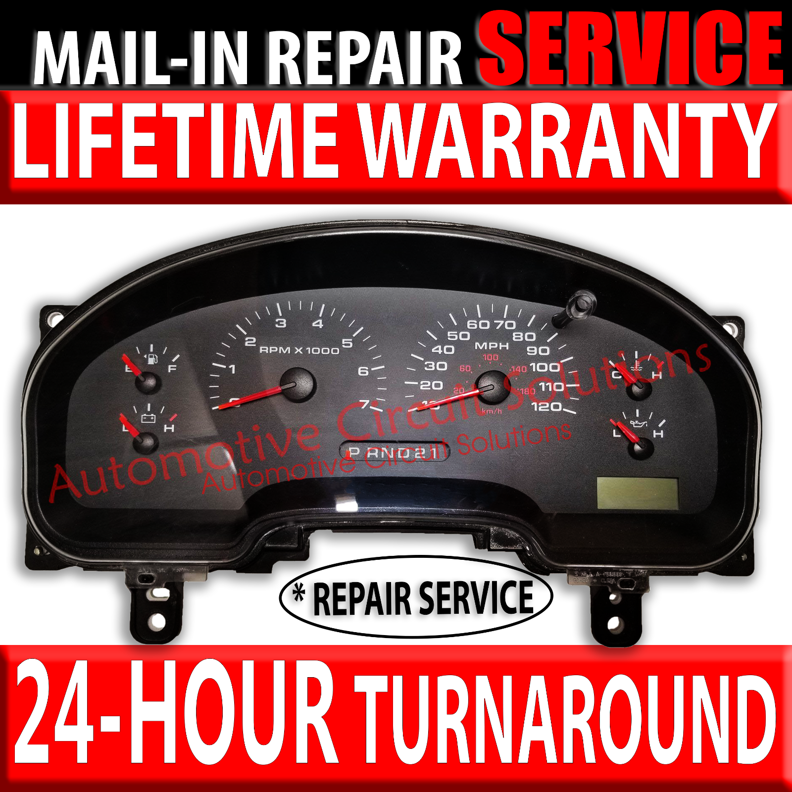 04-08 FORD F150 XLT Lariat King Ranch Instrument Gauge Cluster [REPAIR SERVICE]