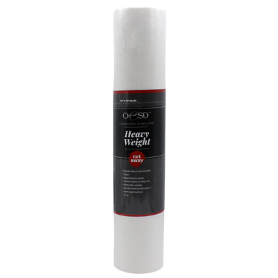 OESD Heavy Weight 2.5 oz. Cut-Away Stabilizer White 15'' x 10 Yard Roll 