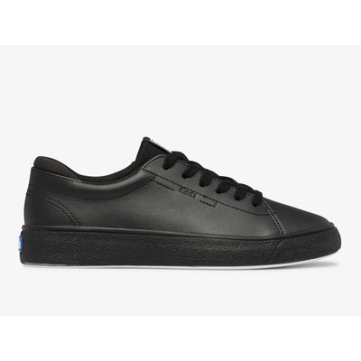 

Keds Women Alley Leather Grit Foxing Sneaker Black 5 M Fashion Sneakers Leather, Черный