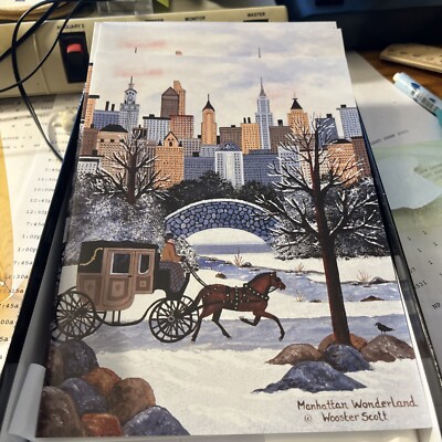 Jane Wooster Scott ''Manhattan Wonderland'' Christmas Cards & Envelopes ~ 7 ~ NEW