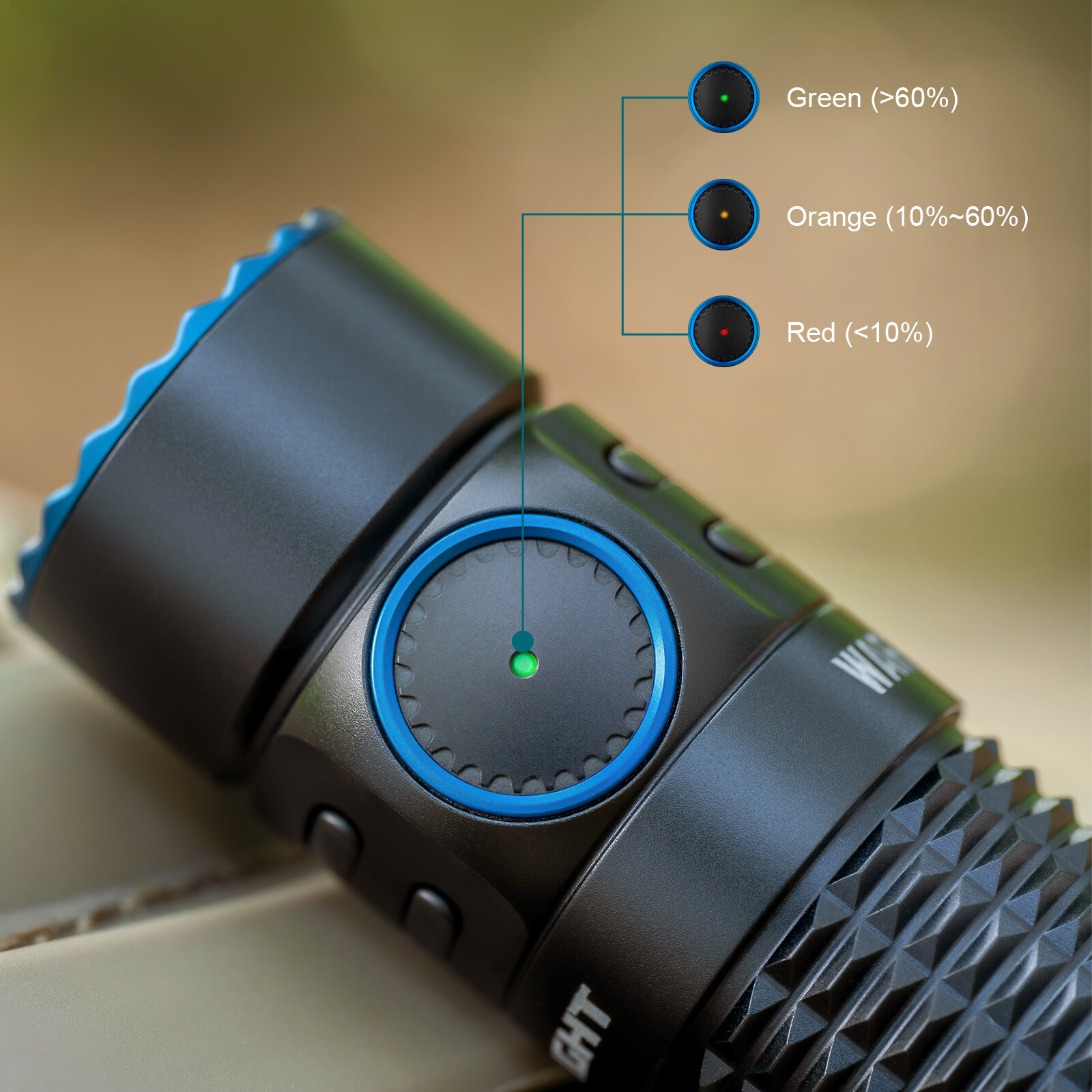 Olight Warrior Mini3 Tactical Flashlight pre-activated proximity sensor