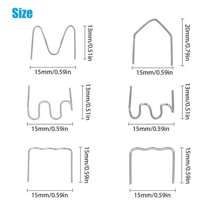 1200x Hot Staple for Car Bumper Fender Welder Stapler Plastic Welding Repair Kit