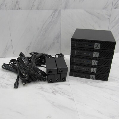 5 LOT - Dell Optiplex 7050 Micro Desktop i5-6500T 2.50GHz 8GB Computer + Adapter
