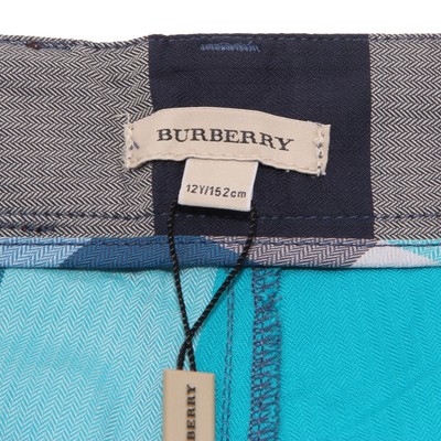burberry shorts kids silver