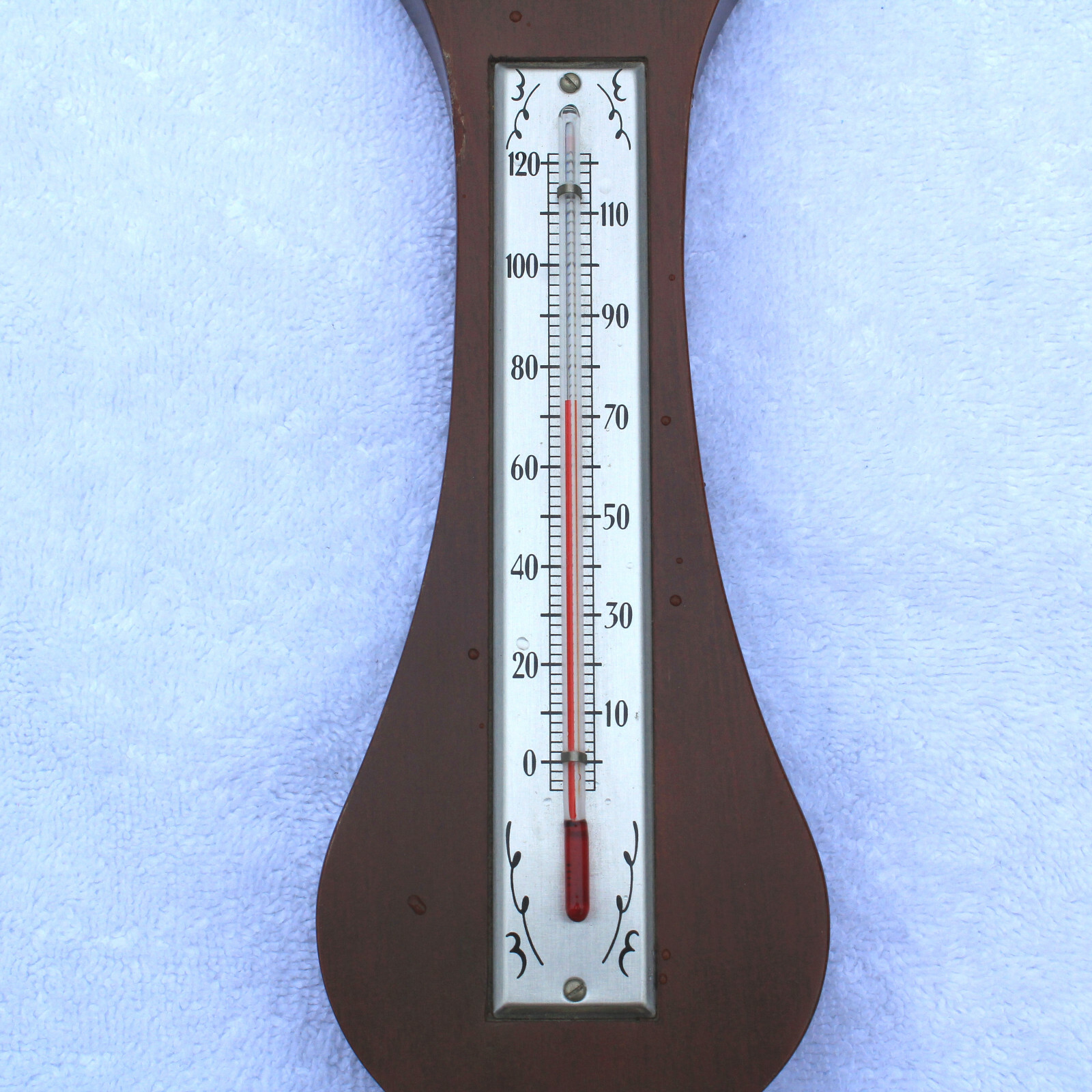 VIntage Wood AIRGUIDE Banjo Weather Instrument Thermometer/Barometer/Hygrometer