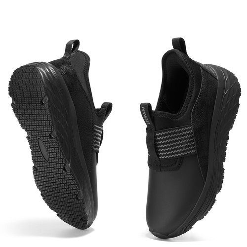 NINGO Men's Slip-Resistant Work Shoes Lightweight Water & Oil Resistant Sneakers