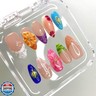 Small size Press On Nails - Handmade Unique Medium Almond Fake Nails, Thick Acrylic and Muti-Layer Gel False Nails, Reusable Gel Cured Sturdier 3D Fake Nails-S size