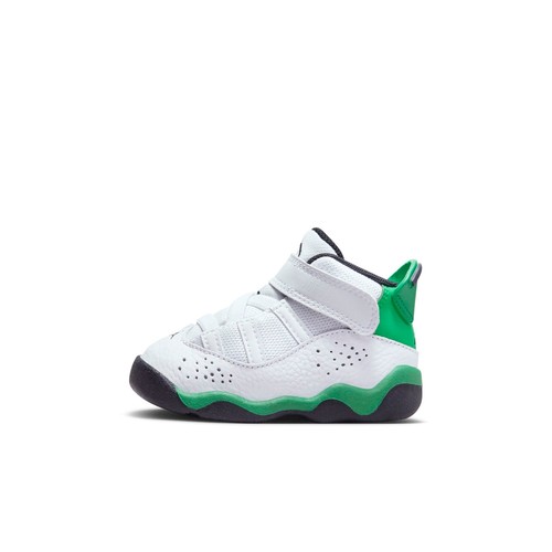 

[323420-131] Кроссовки Air Jordan с 6 кольцами для малышей TD WHITE LUCKY GREEN, White/black/lucky green