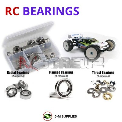 RCScrewZ Rubber Shielded Bearings tam119r for Tamiya TRF801Xt Truggy 49497 | SET