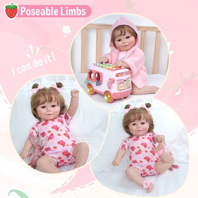 20'' Lifelike Reborn Baby Dolls, Real Baby Feeling,Gift Box,for Kids Age 3+ Gift