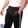 FOCO Men's Standard NBA Team Color Stripe Logo Track Suit Pants
