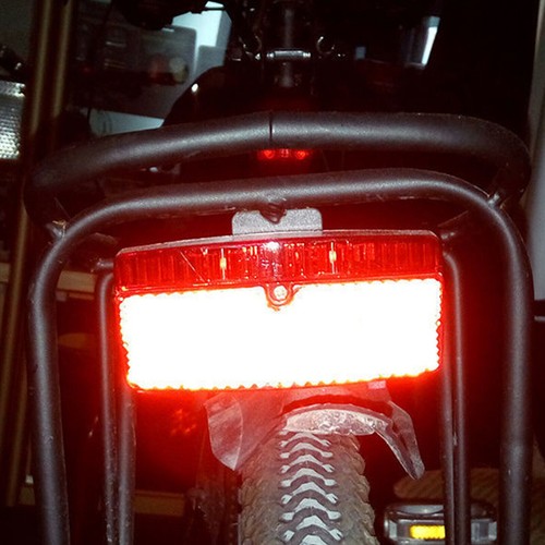 Bike Cycling Bicycle Dynamo Rear Tail Light LED