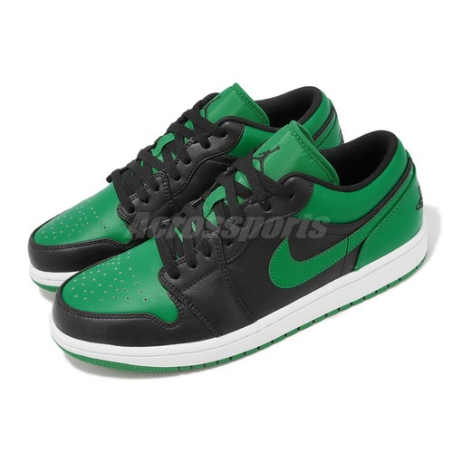 Мужская классическая повседневная обувь Nike Air Jordan 1 Low Lucky Green Black AJ1 553558-065