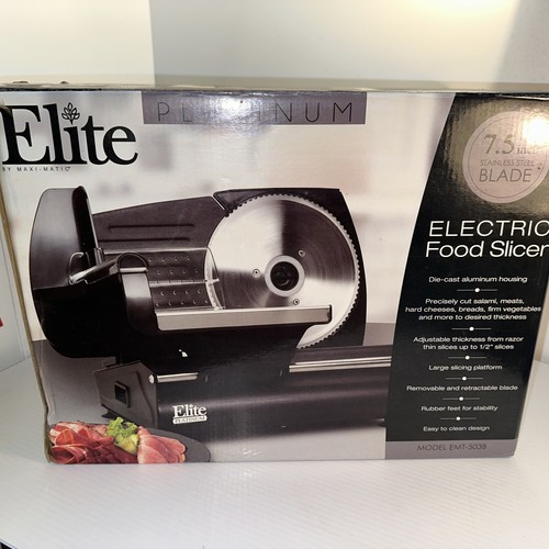 Elite Gourmet EMT-503B Ultimate Precision Electric Deli Food