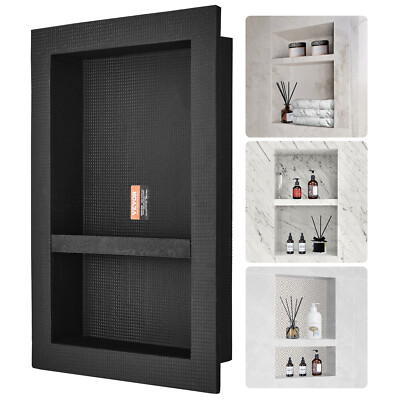VEVOR Shower Niche Ready for Tile 16'' x 24'' Double Recessed Preformed Waterproof