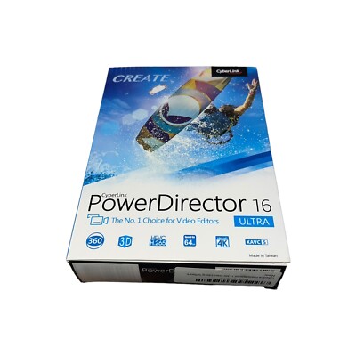 CyberLink Power Director 16 Ultra 360 Video Maker Software