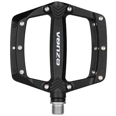 VENZO Flat Mountain BMX MTB Magnesium Bike Anti-Skid Sealed Bearing Pedals