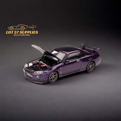 MOTORHELIX Nissan Skyline GT-R R34 Z-Tune Midnight Purple 1