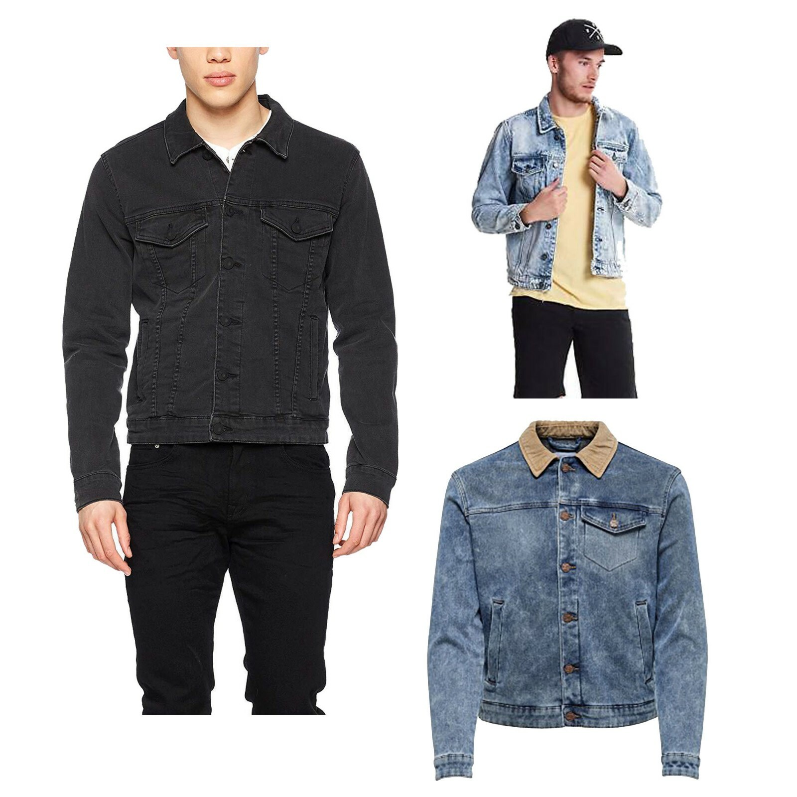 Only \u0026 Sons Mens Denim Jacket Slim Fit 