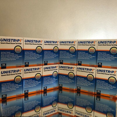 Unistrip 1 Blood Glucose Test Strips 600 Qty.  Exp 05/2025. Free shipping  