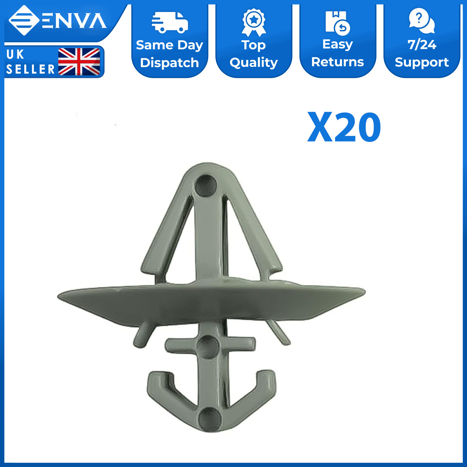 20X Door Trim Panel Clips For Vivaro Trafic Primastar 7703077420 500326896