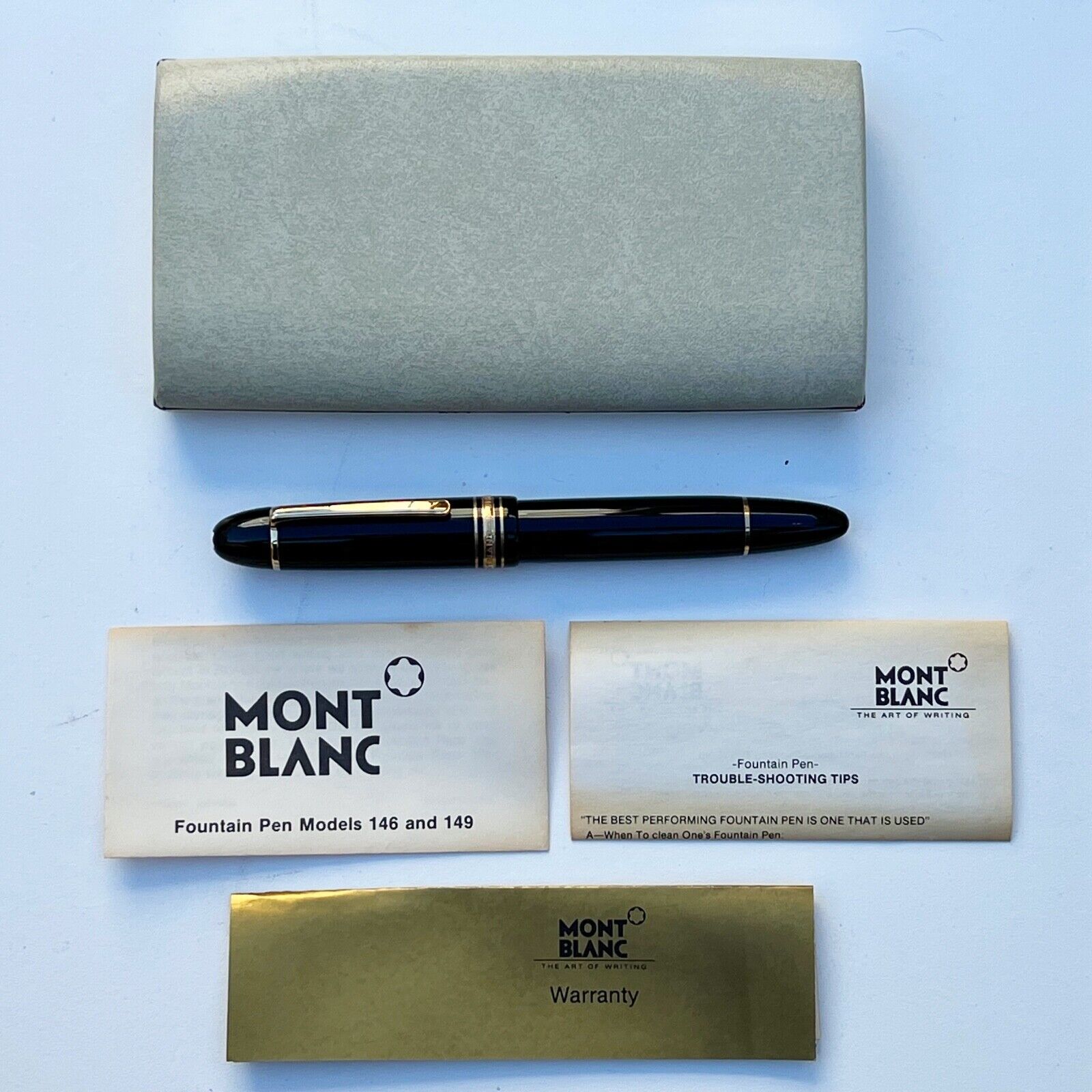 Vintage MONTBLANC Meisterstuck No.149 Fountain Pen Gold Made Vintage MONTBLANC Meisterstuck No.149 Fountain Pen Gold Made