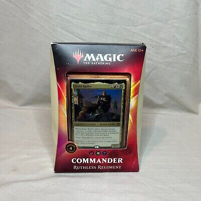 New MTG Magic The Gathering COMMANDER Ruthless Regiment 100-Card