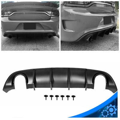 Fits Dodge Charger R/T 2015 2016-23 Rear Bumper Diffuser Valance  PP OE Style