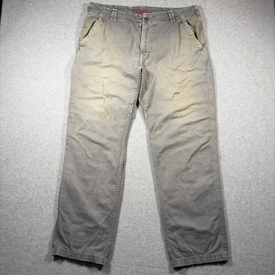 Vintage Gramicci Work Pants Mens 36 Gray Distressed Straight Leg Outdoor Utility