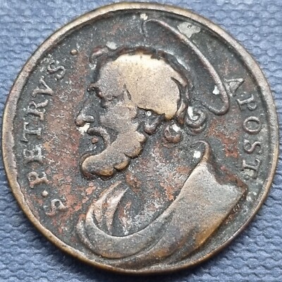 San Paulus Apost & San Petrus Apost Antique Religious Medal #67029