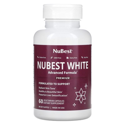 Nubest White, 60 вегетарианских капсул