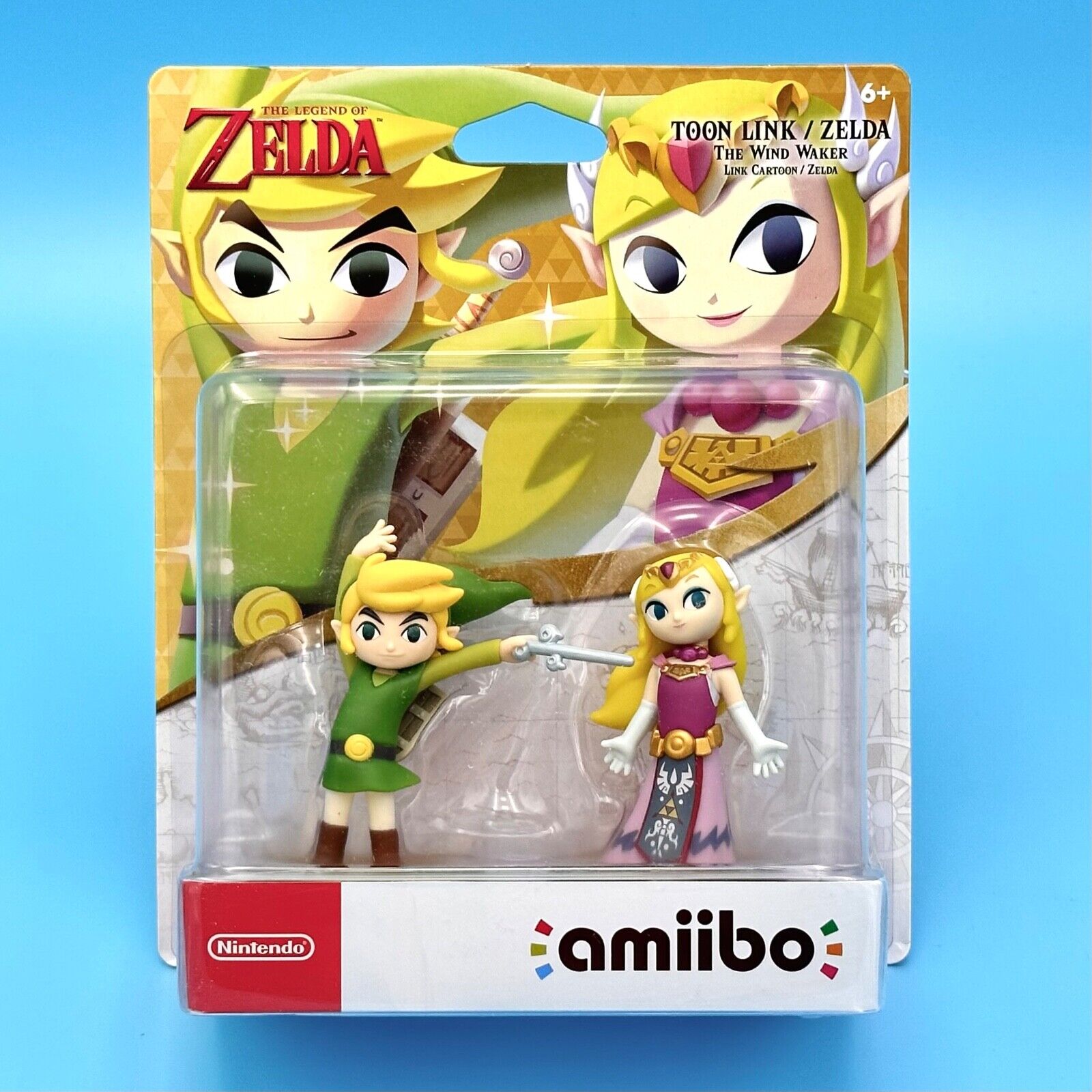 Nintendo Amiibo Toon Link 2-Pack Figure The Legend of Zelda Nintendo Amiibo Toon Link 2-Pack Figure The Legend of Zelda