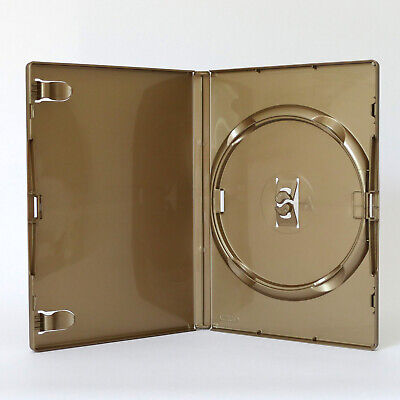 1 GOLD Single Genuine Amaray Standard Premium DVD Case 14mm Color Sleeve NEW