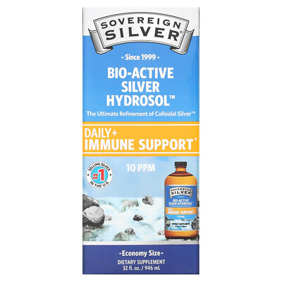 Sovereign Silver Bio-Active Silver Hydrosol 32 fl oz 946 ml Allergen-Free,
