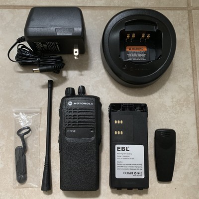 Motorola HT750 450-527Mhz UHF 16Ch 4W Portable Radio Package AAH25SDC9AA3AN. Buy it now for 159.99