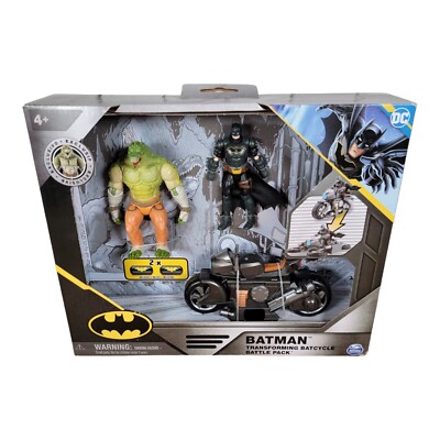 Batman action figure transforming batcycle bike battle pack & Killer DC comics