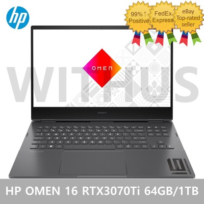 HP OMEN 16-n0094AX 16.1'' RTX 3070 Ti 64GB/1TB R7-6800H W11 Gaming Laptop
