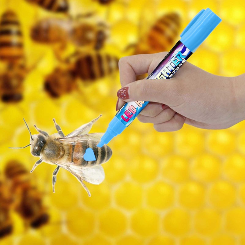 Beekeepers Marker Pen Queen Bee Paint Pen Marking Beekeeping Tool - Blue